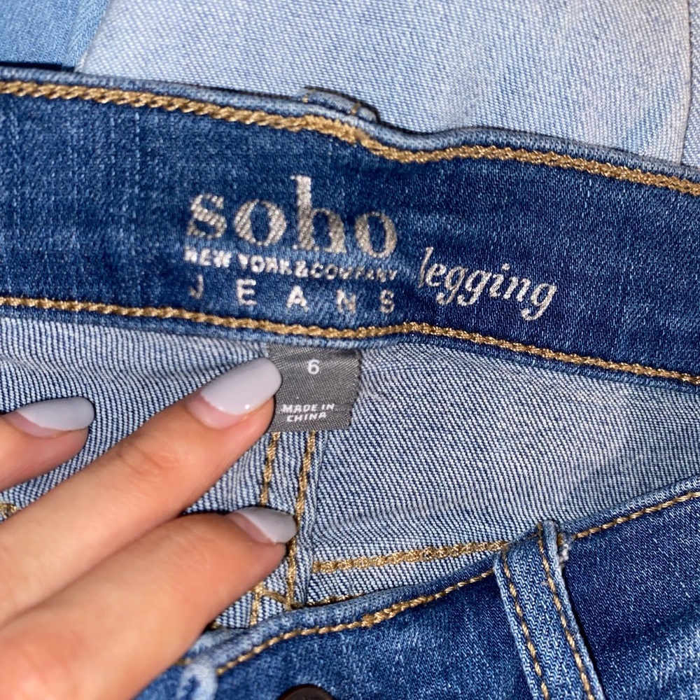 SoHo New York & company jean legging size 6